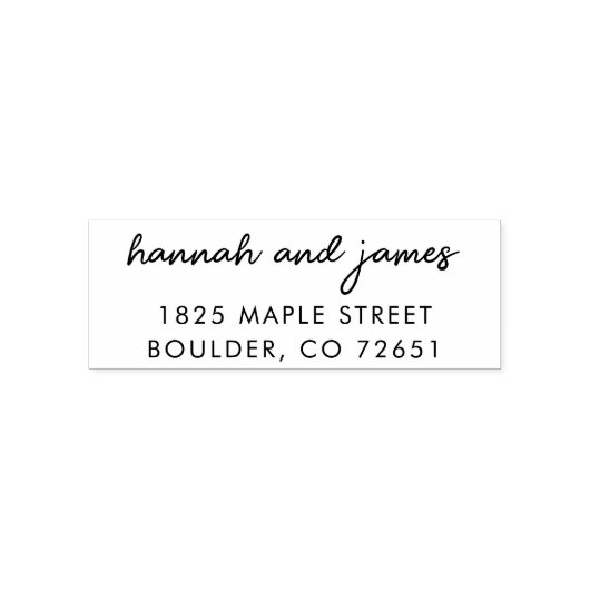 Sla de datum & het Terugkeeradres van de Huwelijks Zelfinktende Stempel (Design)