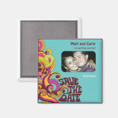 Sla de Datum Hippy Fotomagneet op Magneet (Voorkant / Achterkant)