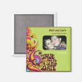 Sla de Datum Hippy Fotomagneet op Magneet (Voorkant / Achterkant)