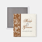 Sla de Datum, Huwelijksliefde Jubileum Custom Magneet (Voorkant / Achterkant)