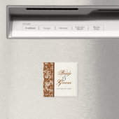 Sla de Datum, Huwelijksliefde Jubileum Custom Magneet (Insitu (Vaatwasser))