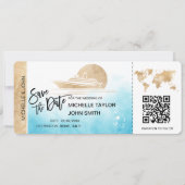 Sla de datum instapkaart Cruiseschip QRCode op Kaart (Voorkant)