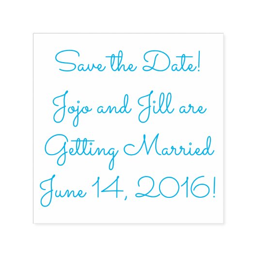 Sla de datum Jouw namen (bruiloft) Datum op Zelfinktende Stempel (Design)