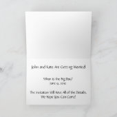 Sla de datum Kaart bruiloft accessoire (Binnen)