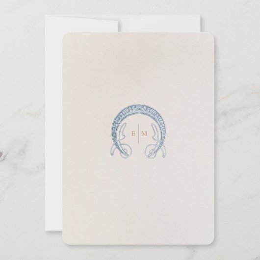 Sla de datum Kaart Victoriaans Elegantie Bruiloft (Achterkant)