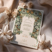 Sla de datum Kaart Victoriaans Elegantie Bruiloft