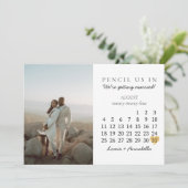 Sla de Datum Kalender Augustus 2024 Maand Chic op Kaart (Staand voorkant)