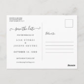 Sla de datum kalender citroenen bloesem foto briefkaart (Achterkant)