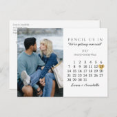 Sla de datum Kalender Gold Heart Juli 2024 Kaart (Voorkant / Achterkant)