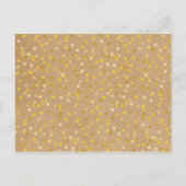 Sla de datum kalender gouden hart briefkaart (Achterkant)