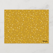 Sla de datum kalender gouden liefdeshart op briefkaart (Achterkant)