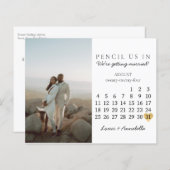 Sla de datum Kalender Hart Augustus 2024 Maand (Voorkant / Achterkant)