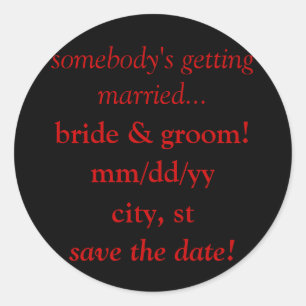 Sla de datum kalender stickers (bruiloft)