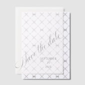 Sla de datum kalligrafie overlay vellum uitnodigingen (Offset (Uitnodiging))