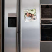 Sla de datum kalligrafie script foto magnetisch