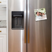 Sla de datum kalligrafie script foto magnetisch