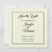 Sla de datum Klassieke Beige op Save The Date (Voorkant)