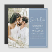 Sla de datum klassieke foto bruiloft magnetisch (Voorkant / Achterkant)