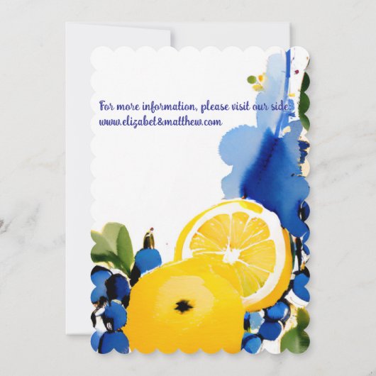 Sla de datum “La Dolce Vita" op Save The Date (Achterkant)