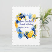 Sla de datum “La Dolce Vita" op Save The Date (Staand voorkant)