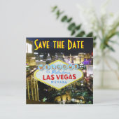 Sla de datum Las Vegas Bruiloften Save The Date (Staand voorkant)