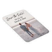 Sla de datum magneet Beachy gepersonaliseerde foto (Rechterzijde)