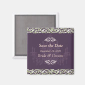 Sla de datum magneet, kroonluchter + wijnstok magneet (Voorkant / Achterkant)