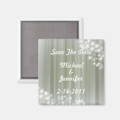 Sla de datum magneet zilveren tinten (Voorkant / Achterkant)