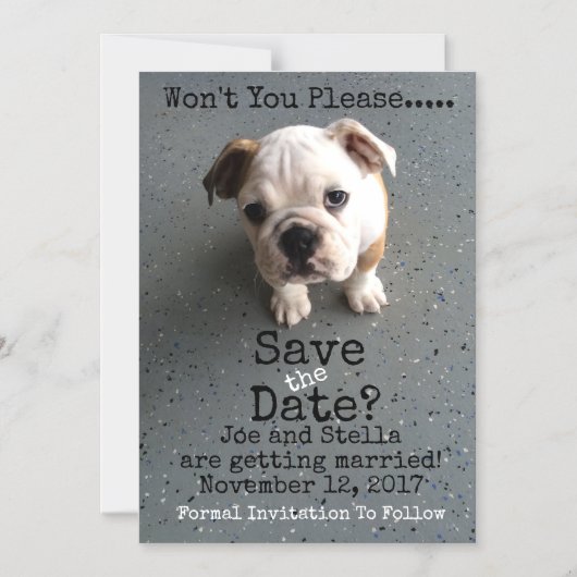 Sla de datum magnetisch op magnetische uitnodiging (Voorkant)