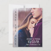 Sla de datum magnetische bruiloft Kaart Magnetische Uitnodiging (Voorkant)