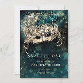 Sla de Datum Masquerade Party op Kaart (Voorkant)