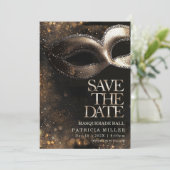 Sla de Datum Masquerade Party op Kaart (Staand voorkant)