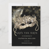 Sla de Datum Masquerade Party op Kaart (Voorkant)