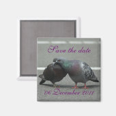 sla de datum met duiven op magneet (Voorkant / Achterkant)