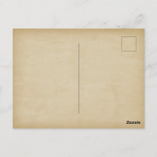 Sla de datum middeleeuws verouderd scroll wax zege briefkaart (Achterkant)