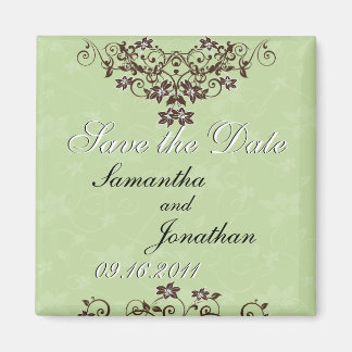 Sla de datum Mint Groen & Chocolade Bruine Magneet