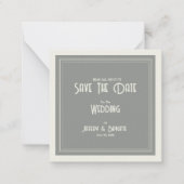 Sla de datum nieuws papier bruiloft Flat Note Kaar Notitiekaartje (Voorkant)