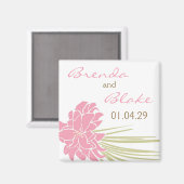 Sla de datum of huwelijksmagneet op magneet (Voorkant / Achterkant)