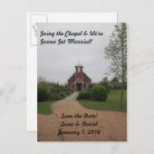 Sla de datum op 1 aankondigingskaart (Voorkant / Achterkant)