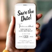 Sla de datum op 50e verjaardag unieke telefoon uit aankondiging