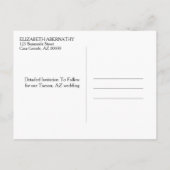 Sla de datum op Aangepaste foto Huwelijksaankondig Aankondigingskaart (Achterkant)