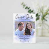 Sla de datum op Aangepaste foto Huwelijksaankondig Aankondigingskaart (Staand voorkant)