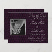 Sla de datum op aankondiging (Voorkant / Achterkant)