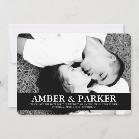 Sla de datum op aankondiging | 2Names (Voorkant)