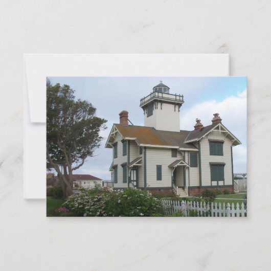 Sla de datum op Aankondiging Point Fermin Lighthou (Voorkant)