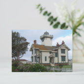 Sla de datum op Aankondiging Point Fermin Lighthou (Staand voorkant)