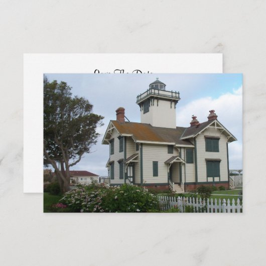 Sla de datum op Aankondiging Point Fermin Vuurtore (Voorkant / Achterkant)