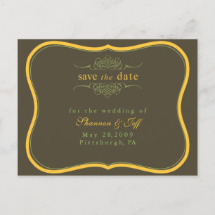 Sla de datum op,  aankondigingskaart