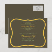 Sla de datum op,  aankondigingskaart (Voorkant / Achterkant)