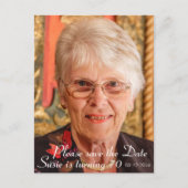 Sla de datum op aankondigingskaart (Voorkant)